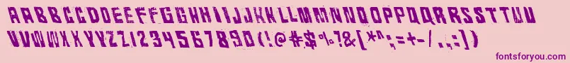 RhythmVino Font – Purple Fonts on Pink Background