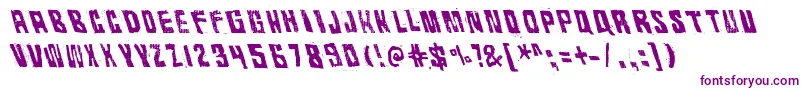 RhythmVino-Schriftart – Violette Schriften auf weißem Hintergrund