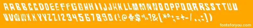 RhythmVino Font – White Fonts on Orange Background