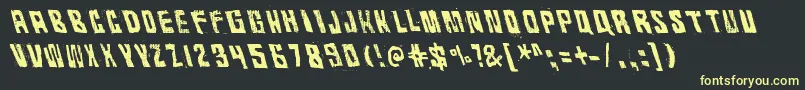 RhythmVino Font – Yellow Fonts on Black Background