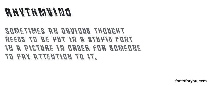 Review of the RhythmVino Font