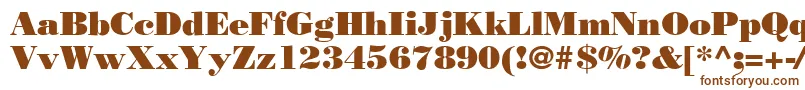 Bodnoff-fontti – ruskeat fontit