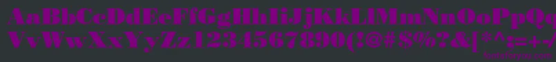Bodnoff Font – Purple Fonts on Black Background
