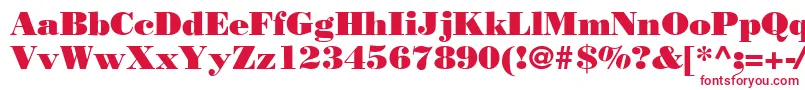Шрифт Bodnoff – красные шрифты