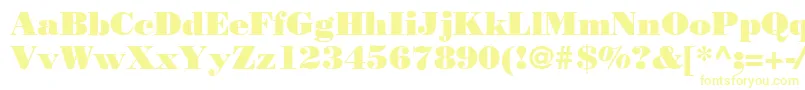 Шрифт Bodnoff – жёлтые шрифты