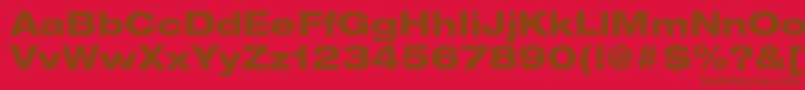 More about HelveticaneueltstdHvex Font HelveticaneueltstdHvex Font – Brown Fonts on Red Background