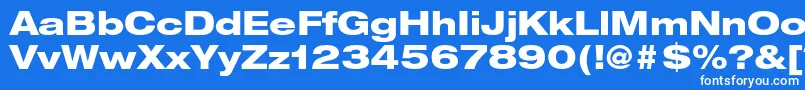 More about HelveticaneueltstdHvex Font HelveticaneueltstdHvex Font – White Fonts on Blue Background