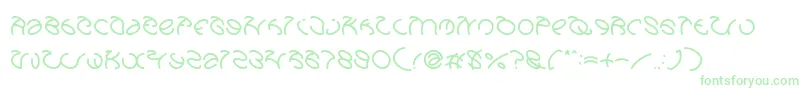 GraphicDreamLight Font – Green Fonts on White Background