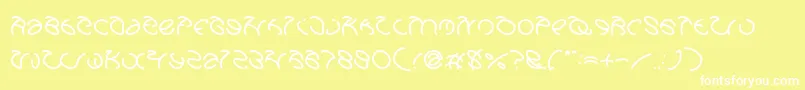 GraphicDreamLight Font – White Fonts on Yellow Background