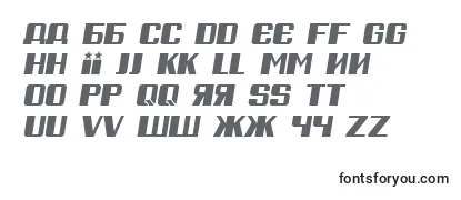 Überblick über die Schriftart RussianSpringItalic