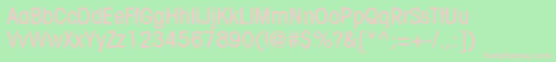 Шрифт TrendexLightCondensedSsiMediumCondensed – розовые шрифты на зелёном фоне