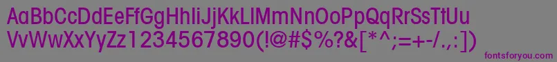Шрифт TrendexLightCondensedSsiMediumCondensed – фиолетовые шрифты на сером фоне