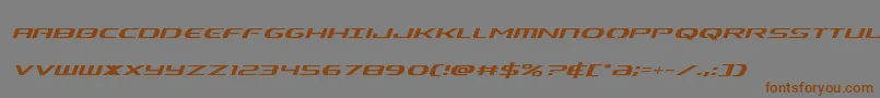 fuente Alphamencondital – Fuentes Marrones Sobre Fondo Gris