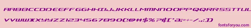 Alphamencondital Font – Purple Fonts on Pink Background