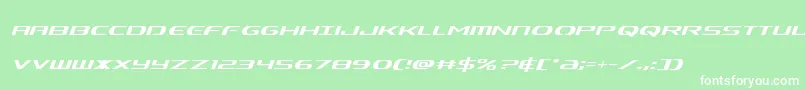 Alphamencondital Font – White Fonts on Green Background
