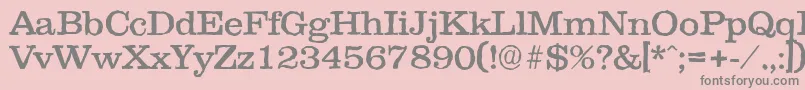 Clareantique Font – Gray Fonts on Pink Background