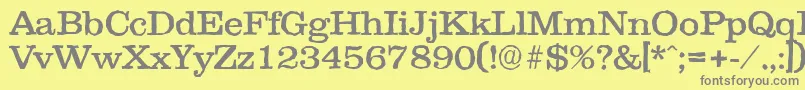 Clareantique Font – Gray Fonts on Yellow Background