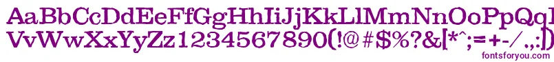 Clareantique Font – Purple Fonts on White Background