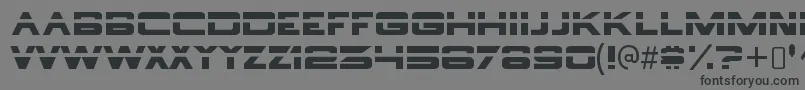 BorgnineRegular Font – Black Fonts on Gray Background