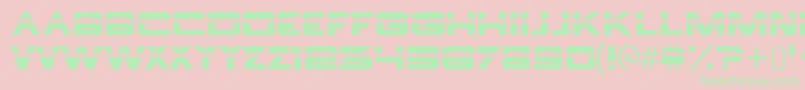 BorgnineRegular Font – Green Fonts on Pink Background