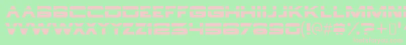 BorgnineRegular Font – Pink Fonts on Green Background