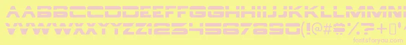 BorgnineRegular Font – Pink Fonts on Yellow Background