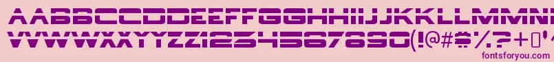 BorgnineRegular Font – Purple Fonts on Pink Background