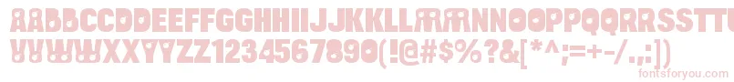 BulltoadbombRegular Font – Pink Fonts on White Background