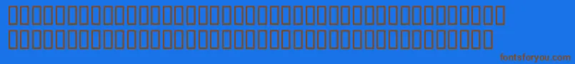 P22DaVinciExtras Font – Brown Fonts on Blue Background