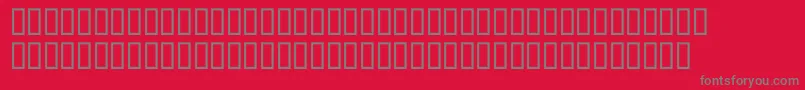 P22DaVinciExtras Font – Gray Fonts on Red Background