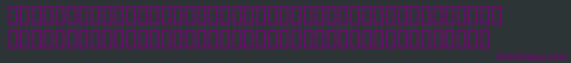 P22DaVinciExtras Font – Purple Fonts on Black Background