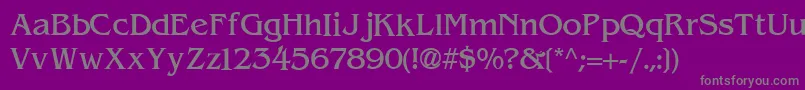 ExpressDecoLightSsiLight Font – Gray Fonts on Purple Background