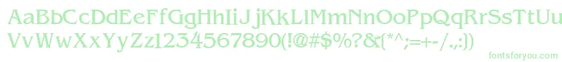 ExpressDecoLightSsiLight Font – Green Fonts on White Background