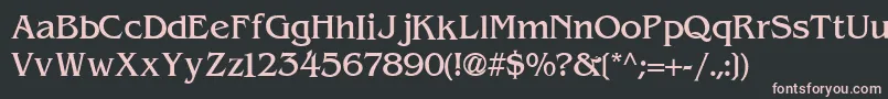 ExpressDecoLightSsiLight Font – Pink Fonts on Black Background