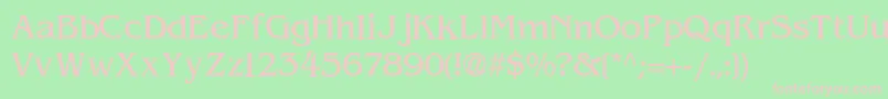 ExpressDecoLightSsiLight Font – Pink Fonts on Green Background