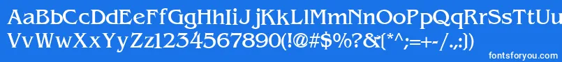 ExpressDecoLightSsiLight Font – White Fonts on Blue Background