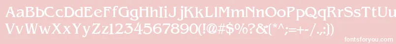 ExpressDecoLightSsiLight Font – White Fonts on Pink Background