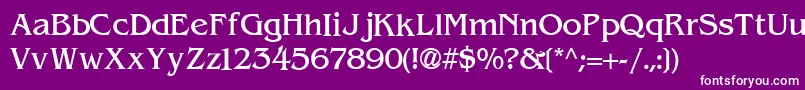 ExpressDecoLightSsiLight Font – White Fonts on Purple Background