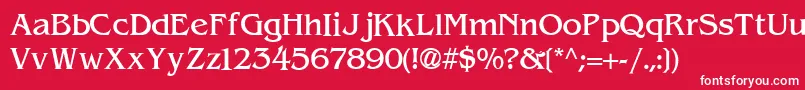 ExpressDecoLightSsiLight Font – White Fonts on Red Background