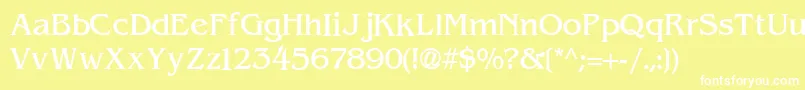 ExpressDecoLightSsiLight Font – White Fonts on Yellow Background