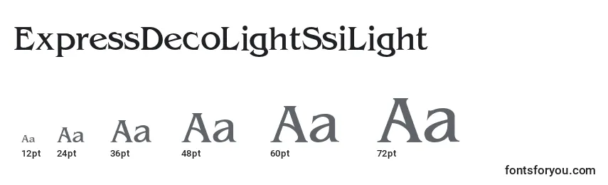 Размеры шрифта ExpressDecoLightSsiLight