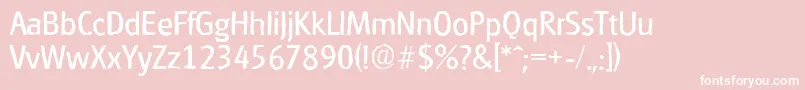 Police GlasgowantiqueRegular – polices blanches sur fond rose