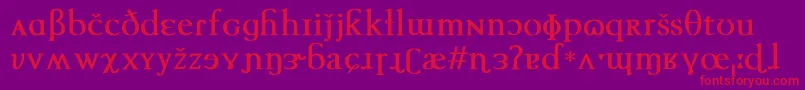 En savoir plus sur la police TechphoneticBold Police TechphoneticBold – polices rouges sur fond violet