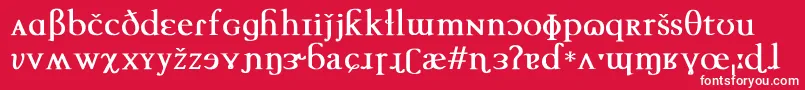 TechphoneticBold Font – White Fonts on Red Background