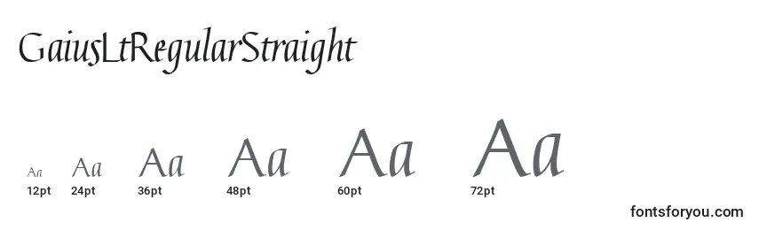 Размеры шрифта GaiusLtRegularStraight