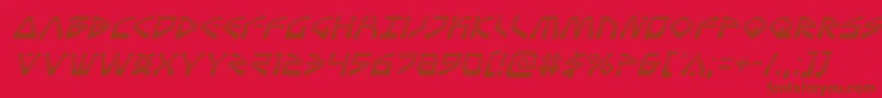 Terrafirmagradital Font – Brown Fonts on Red Background