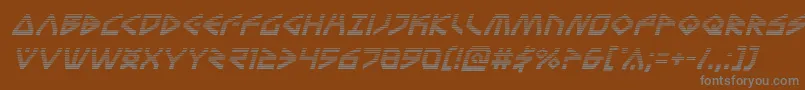 Terrafirmagradital-Schriftart – Graue Schriften auf braunem Hintergrund