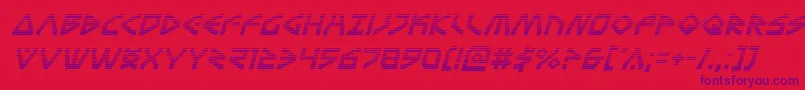 Terrafirmagradital Font – Purple Fonts on Red Background