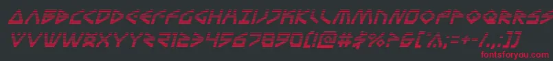 Terrafirmagradital Font – Red Fonts on Black Background