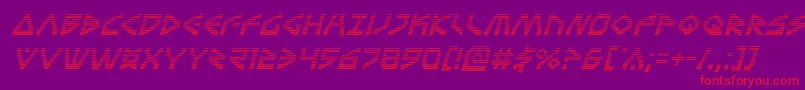 Terrafirmagradital Font – Red Fonts on Purple Background